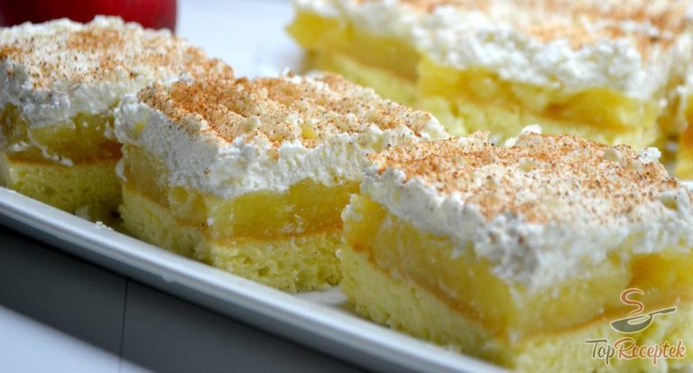 Cea mai gustoasă prăjitură cu mere – Pufoasă și cremoasă – Rețetă cu imagini