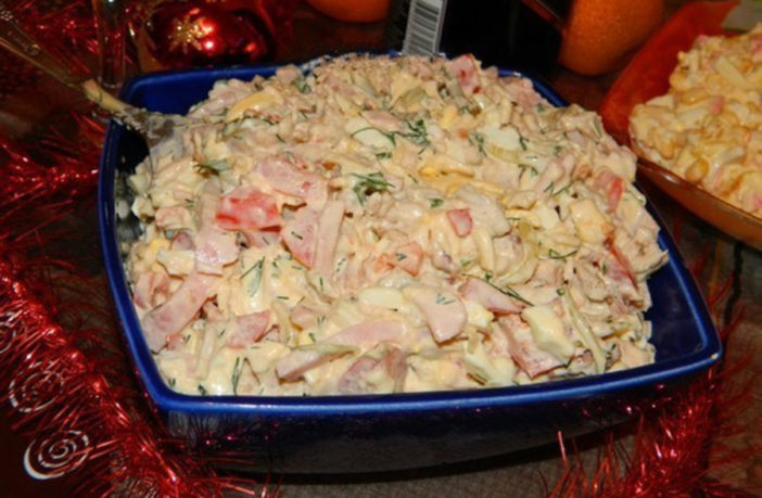 Salată din Piept de Pui și Maioneză - Un fel de Salată de Boeuf cu Pui