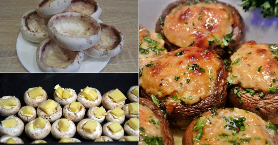 Ciupercuțe umplute - Un aperitiv extraordinar