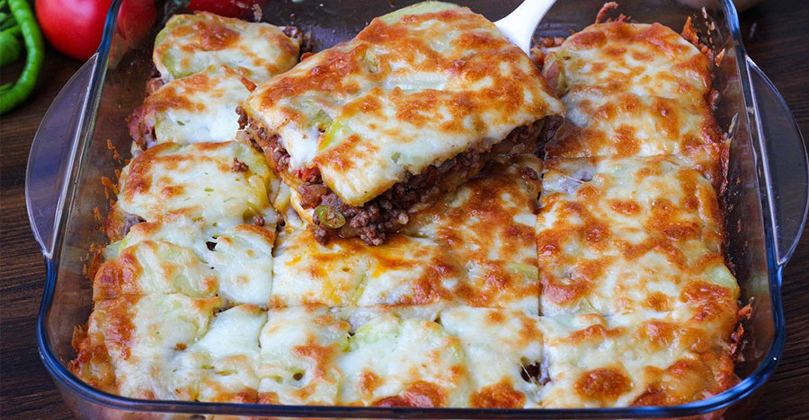 Cartofi Cu Carne Tocată Și Brânză Cheddar