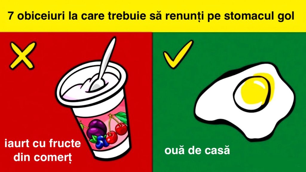 Ce să mânânci pe stomacul gol - 7 Obiceiuri nesănătoase