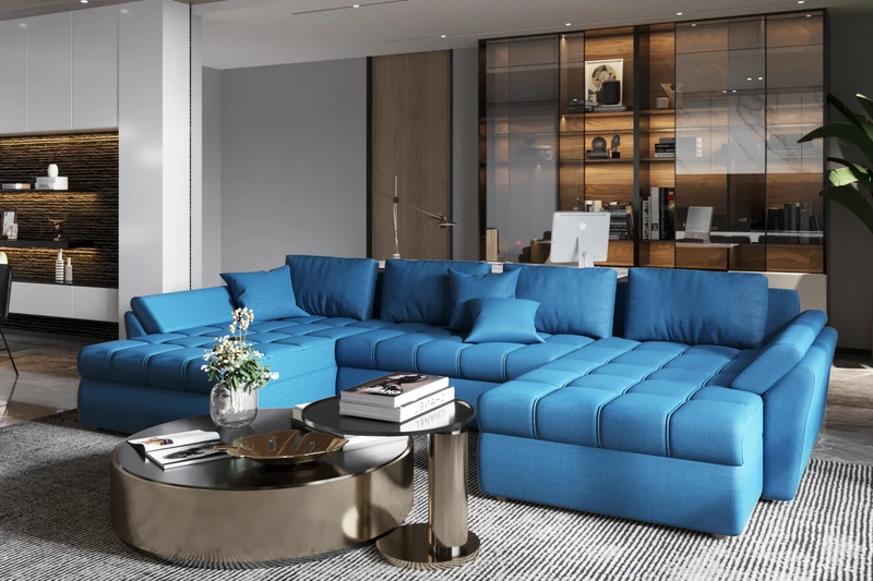 Colțar extensibil cu ladă - piesa de mobilier potrivită pentru livingul tău