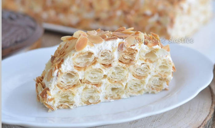 Prăjitură cu aluat foietaj