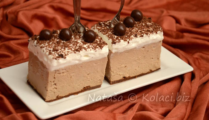 Prăjitură cu frișcă și ciocolată - un desert cremos