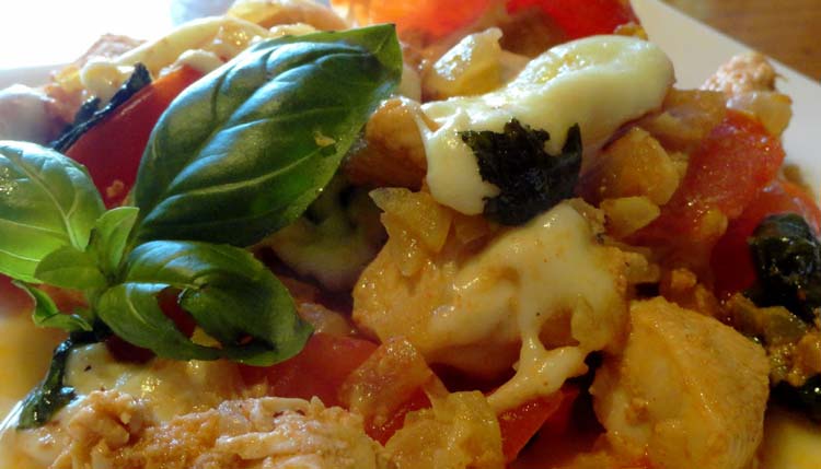 Pui caprese la cuptor