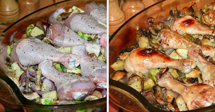 Pulpe de Pui cu Cartofi