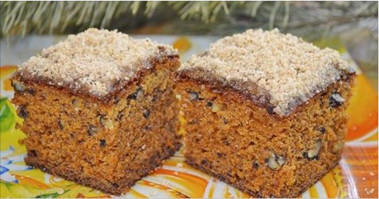 Chec din nuci și dulceață. Nu te vei sătura cu o felie