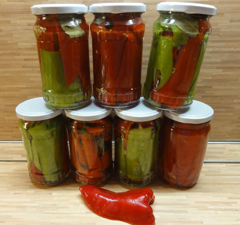 Ardei kapia la oțet - o rețetă simplă și rapidă pentru ardei crocanți și delicioși