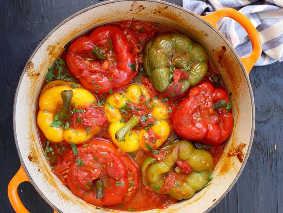 Ardei umpluti cu legume - o reteta de post extraordinara