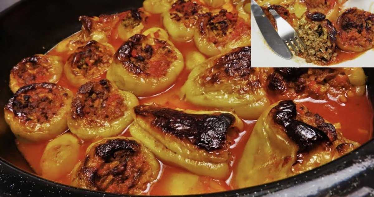 Ardei umpluți la cuptor