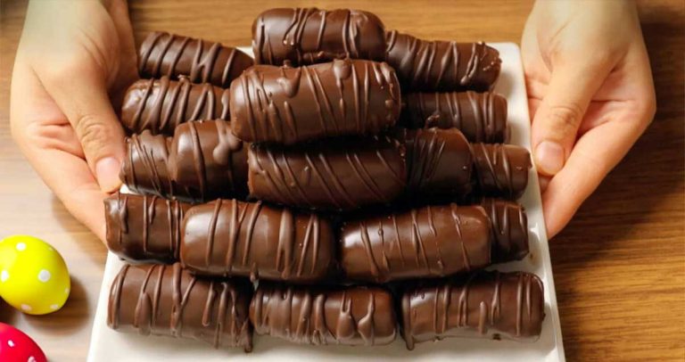 Batoane de ciocolată cu doar 3 ingrediente și în 10 minute: Ușor și rapid!