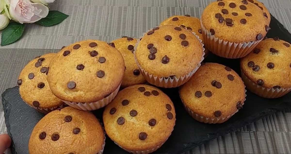 Brioșe cu ciocolată rapide și ușor de făcut în 5 minute