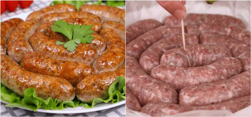 Pregătesc cârnați de casă după această rețetă de foarte mult timp: suculenți și aromați