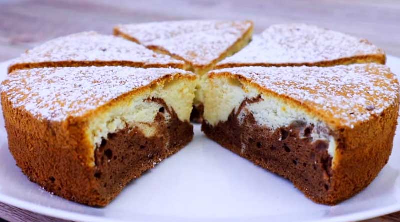 Cel mai pufos chec marmorat cu doar 3 ouă – gata în doar 30 de minute