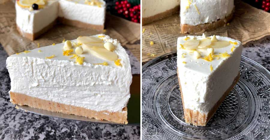 Cheesecake cu Lămâie - Proaspăt și Ușor de Preparat. 1 kg de crema de branza