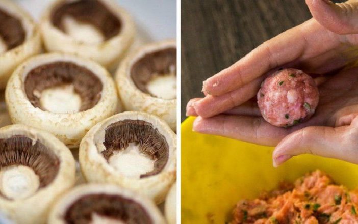Ciupercuțe umplute cu carne tocată – 2 rețete probate și foarte reușite