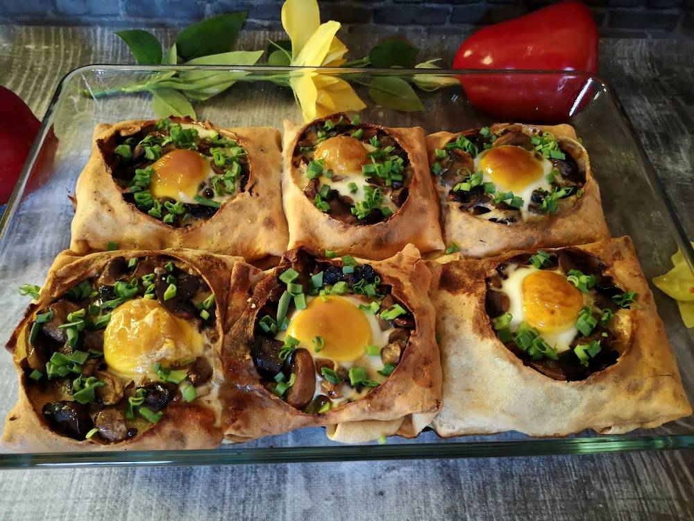 Clătite cu ouă și ciuperci - Gustul pe care nu îl poți uita