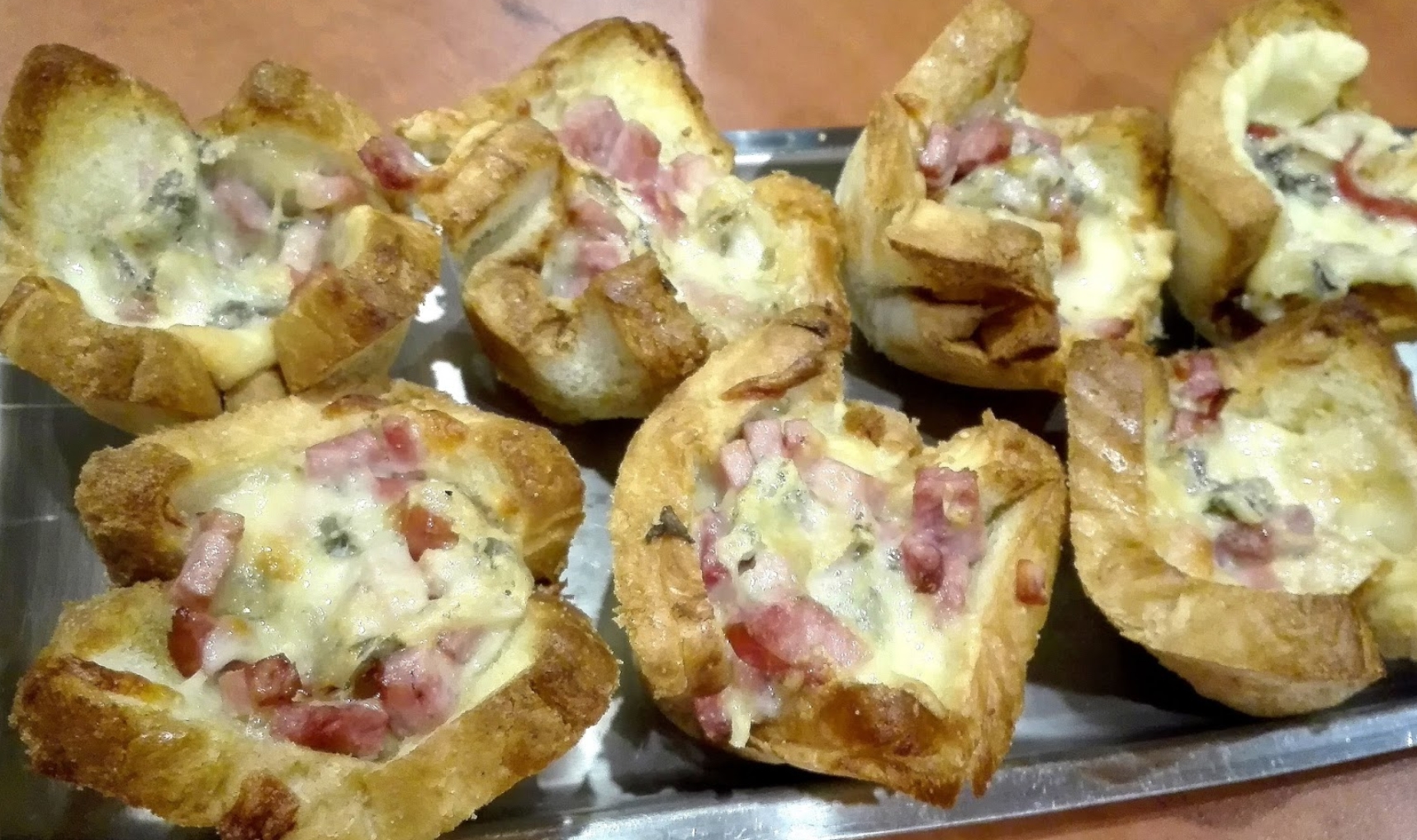 Coșulețe de pâine prăjită - o gustare rapidă