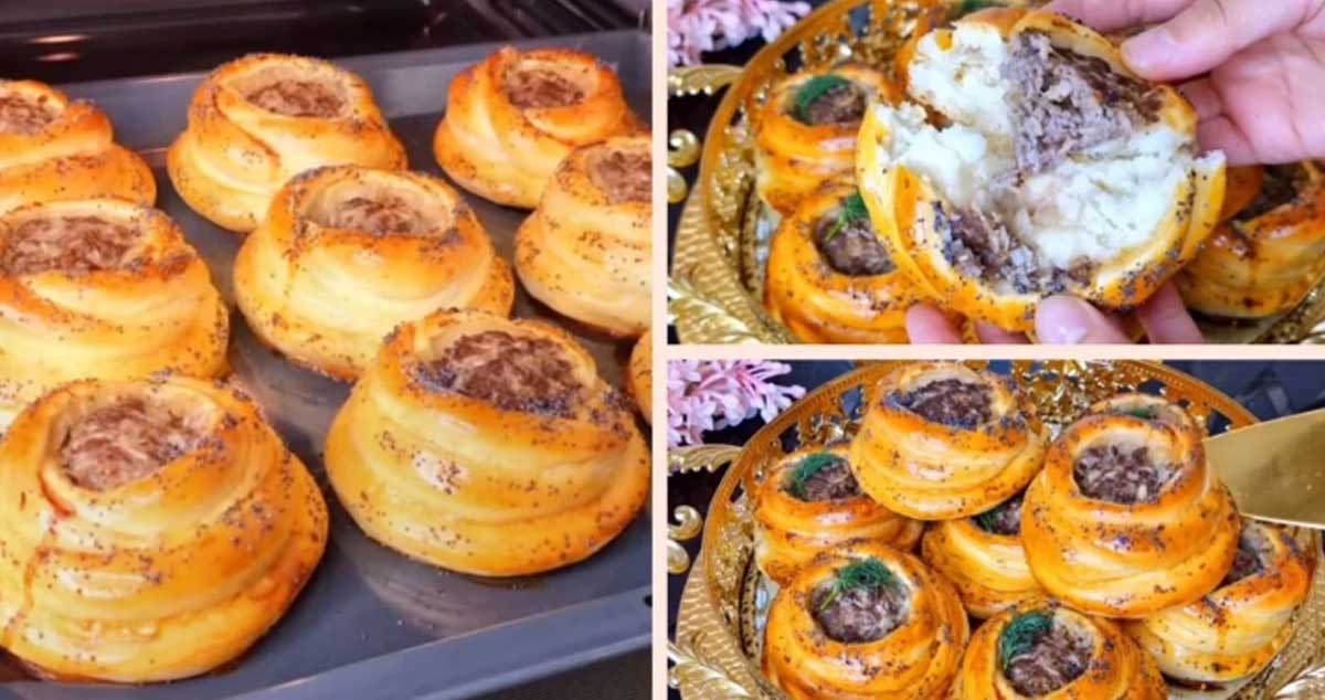 „Cuiburi” de aluat pufos