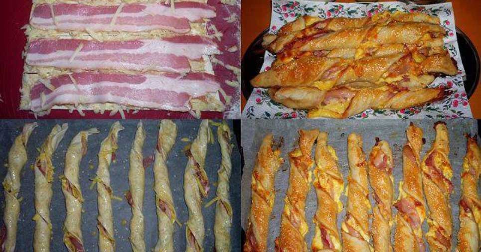 rasucele cu bacon si cascaval