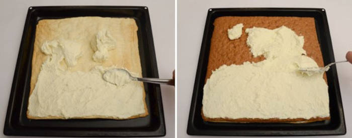 prajitura cu foietaj, nuca si cacao preparare