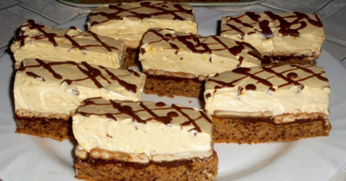 Rețeta corectă &ndash; Prăjitură Violeta &ndash; Prăjitură de casă cu blat de nucă și cremă de ness