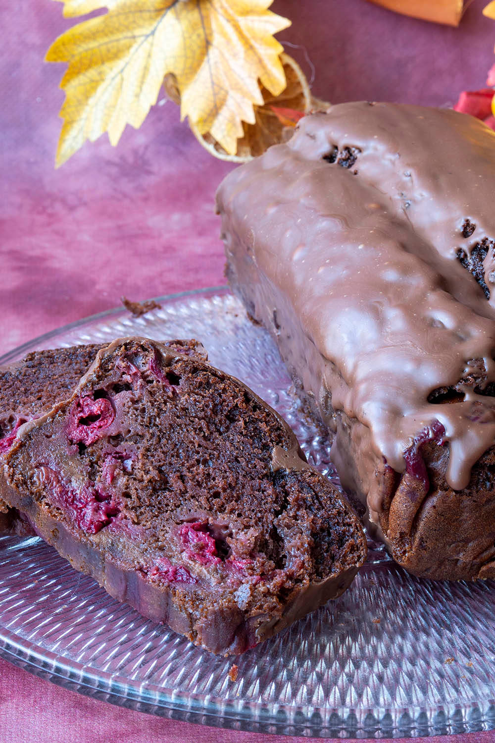 Imagine cu chec cu iaurt și vișine