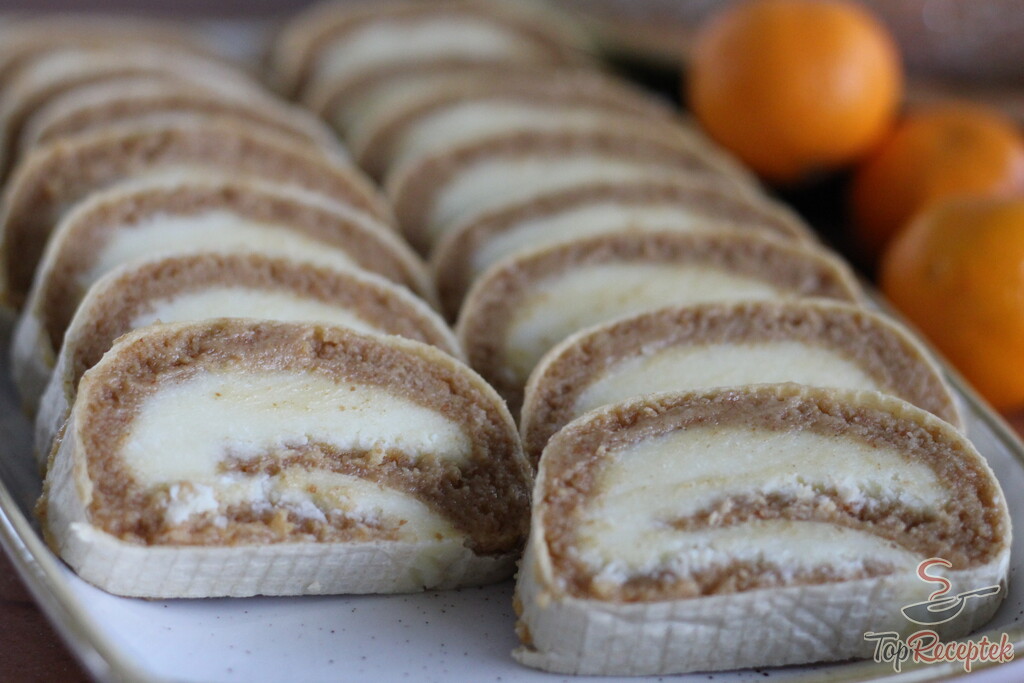 felii de rulada cu cocos