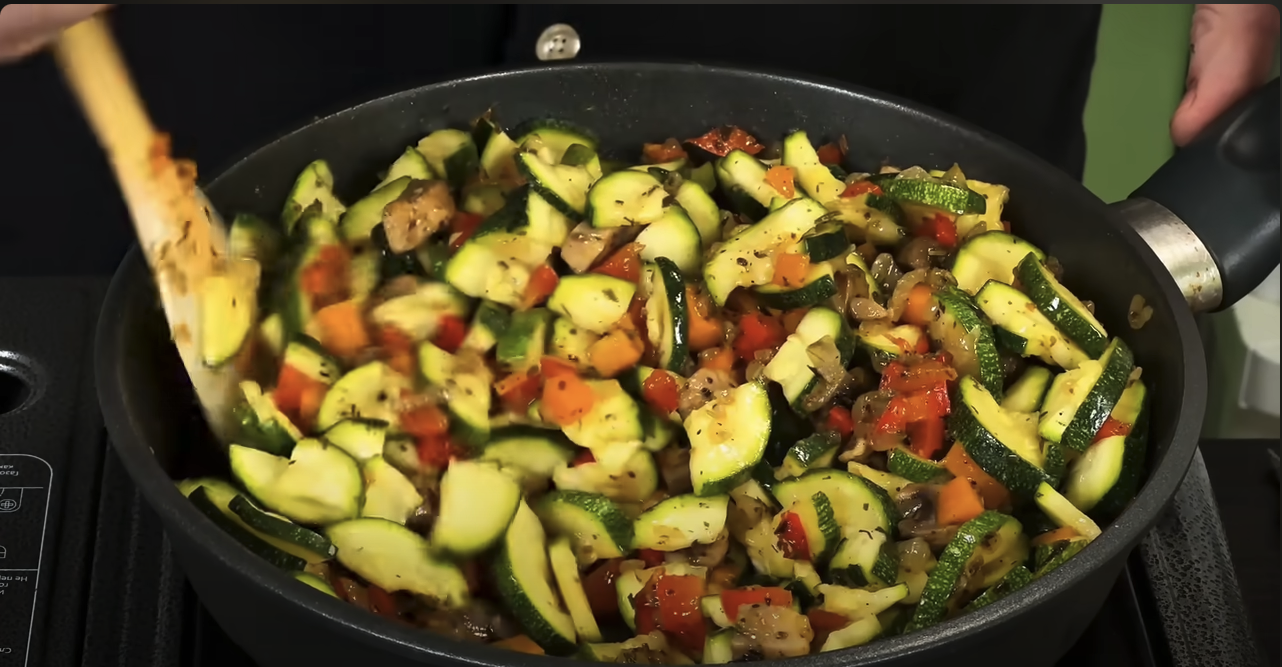 Musaca de legume cu dovlecei