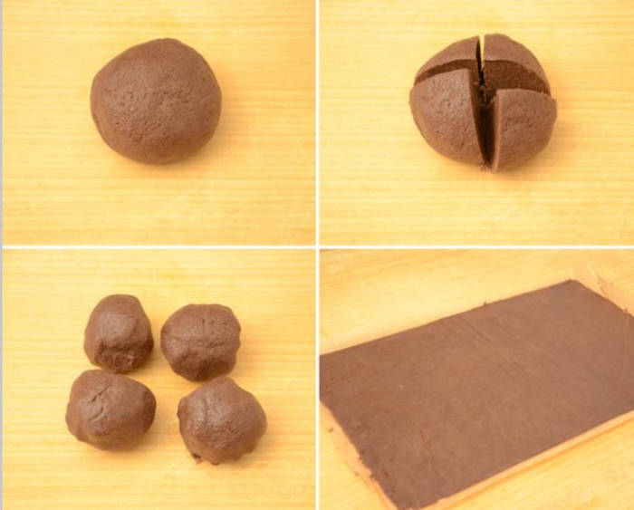 prajitura in doua culori aluat cacao