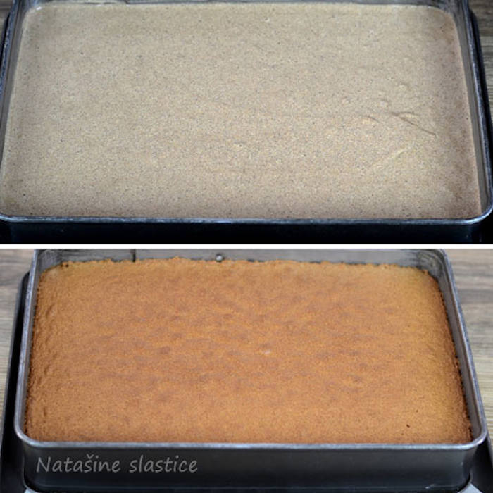 Prajitura cu budinca de caramel blat copt