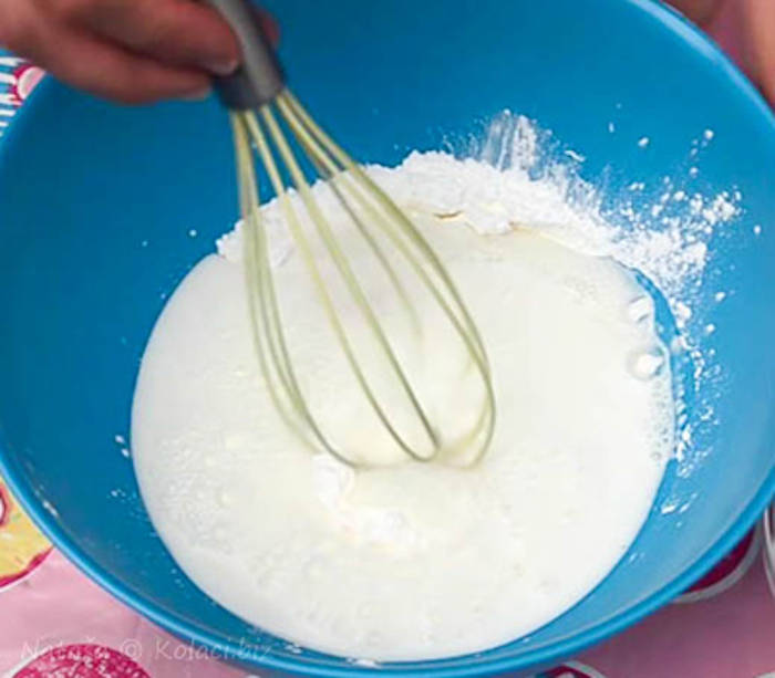Prajitura Valurile Dunarii preparare crema