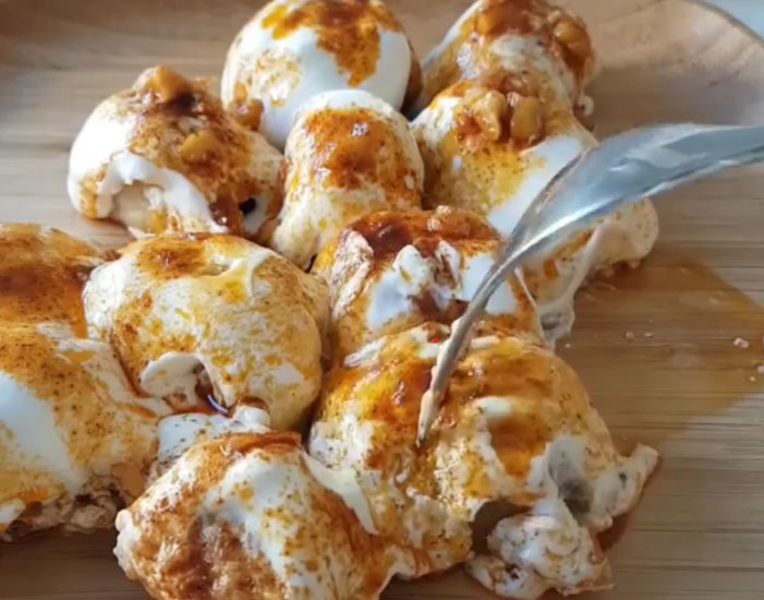 Carne tocata cu sos de nuci