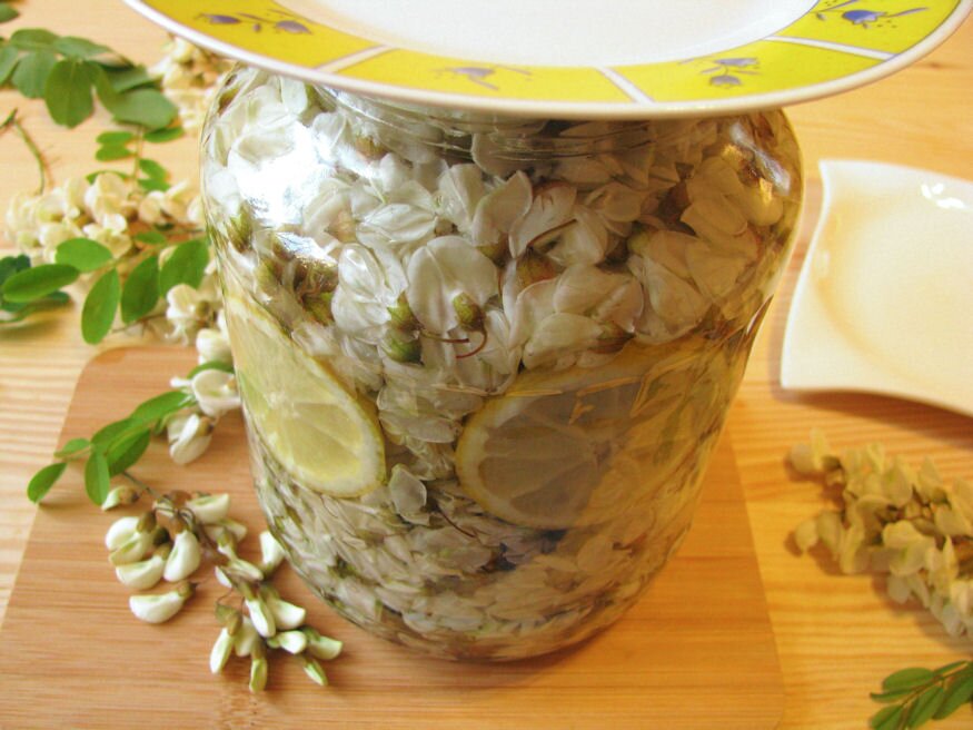 Am făcut un sirop de neuitat din flori de salcâm, cu aromă de lămâie