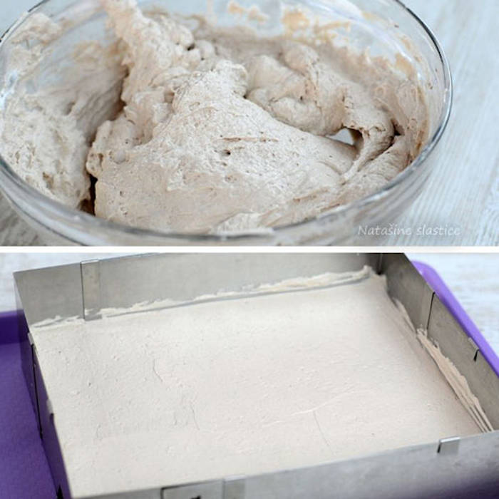 Prajitura cu mascarpone și zmeura crema