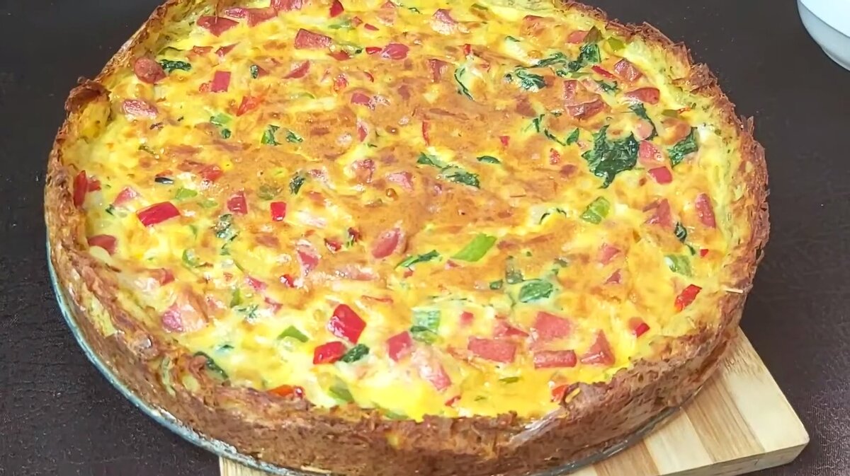 Plăcintă de cartofi finalizată