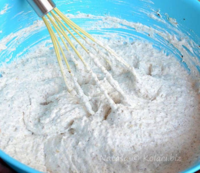 prajitura cu gem si nuca preparare crema