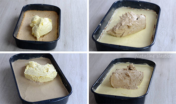 Prăjitură cu blat de nucă și cremă de ciocolată preparare