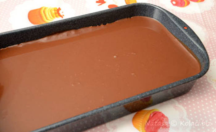 Prăjitura cu ganache de ciocolata mod preparare