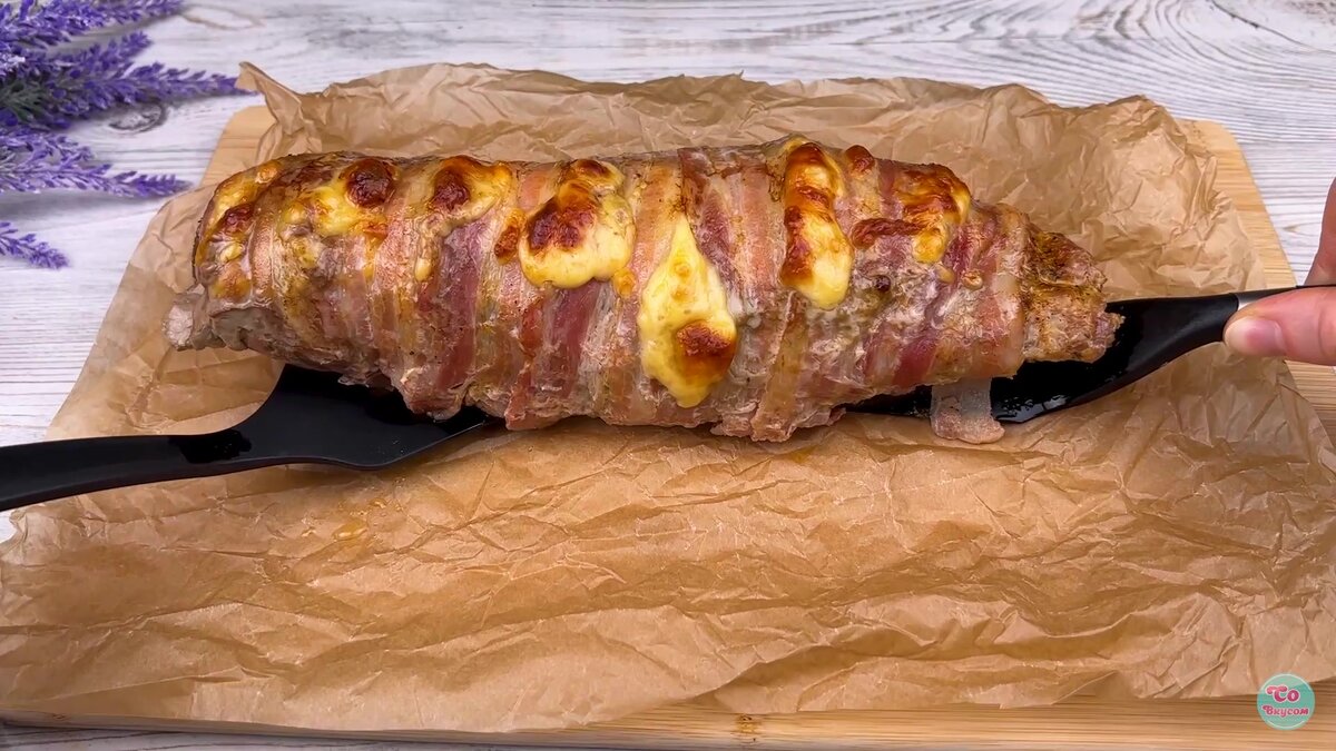 Mușchiuleț de porc, umplut cu ciuperci 