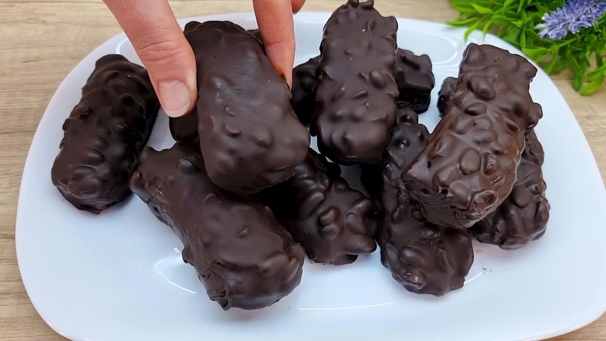 Bomboane de banană și ciocolată