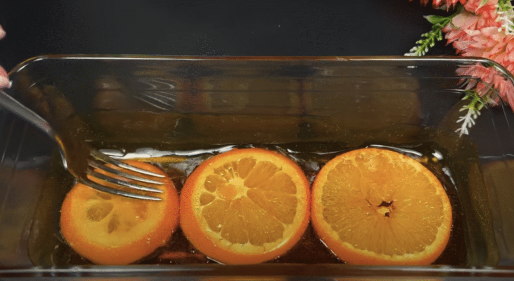 Desert franțuzesc cu gelatină, lapte condensat și portocale răcoritoare - FĂRĂ COACERE!