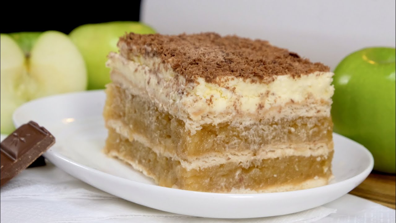 Tort de mere fără coacere &icirc;n 30 de minute: Acest tort de mere se topește &icirc;n gură