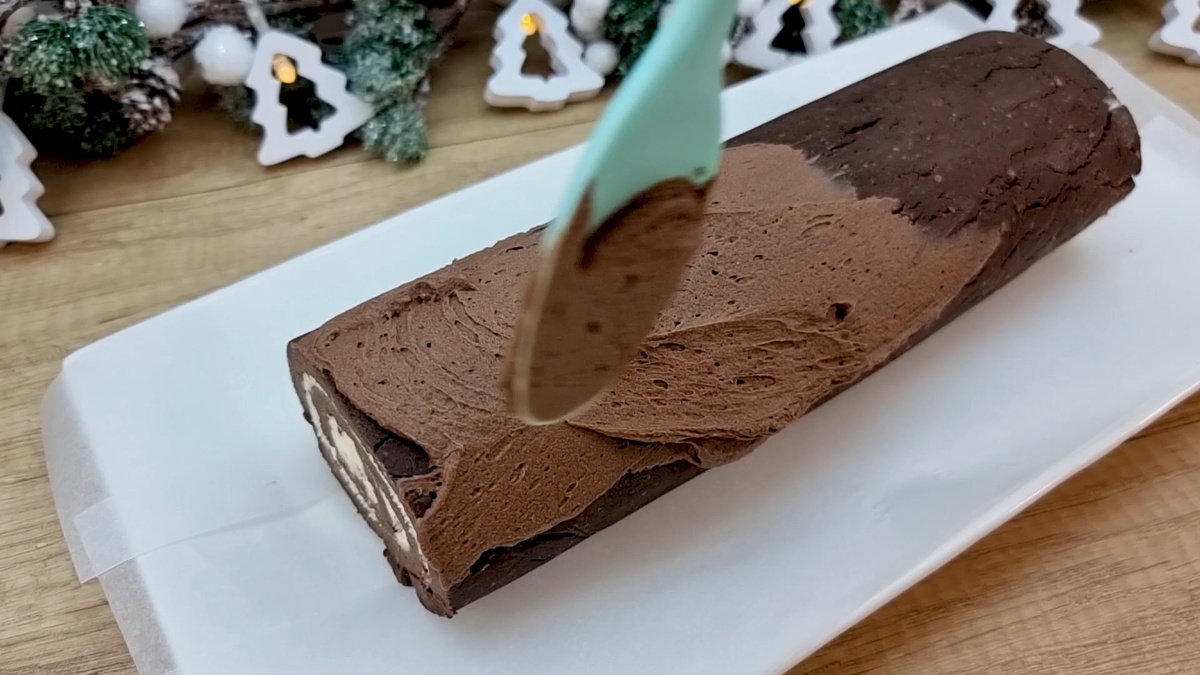 Ruladă fără coacere - decorare