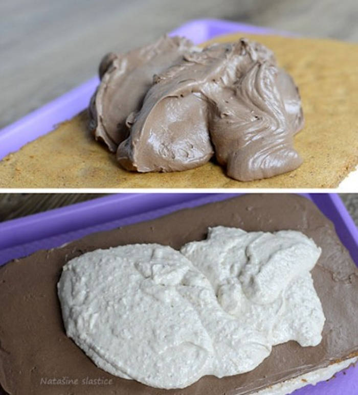 Prăjitură cu cremă de ciocolată și nuci mod preparare