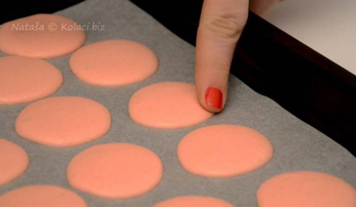 Macarons lista ingrediente
