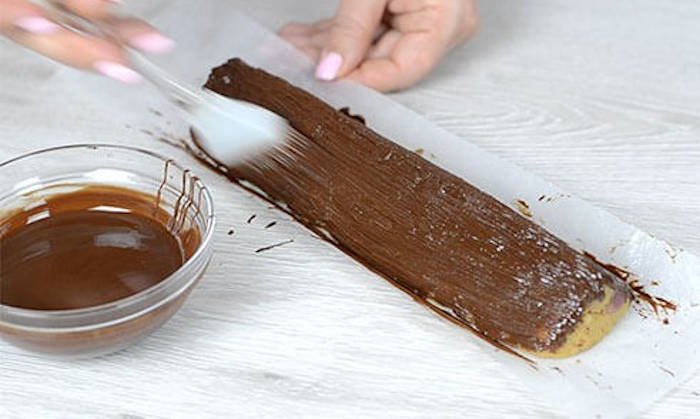 triunghiuri glazura ciocolata