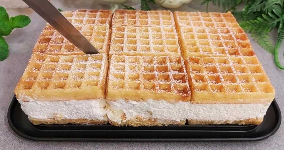 Tort cu ananas și vafe: Un desert lăudat de sora mea! Bucurați-vă și voi pe cei dragi cu acest desert