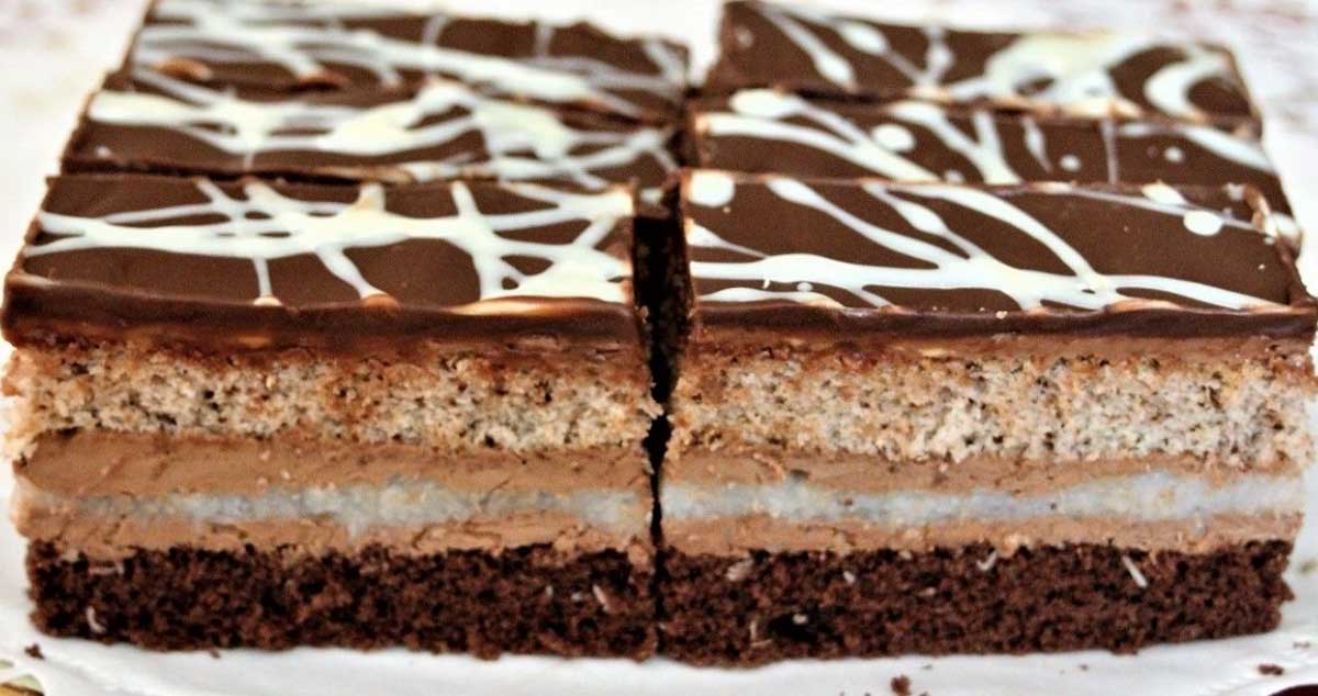 Prăjitură Prezidențială – un desert rafinat cu ciocolată și cocos