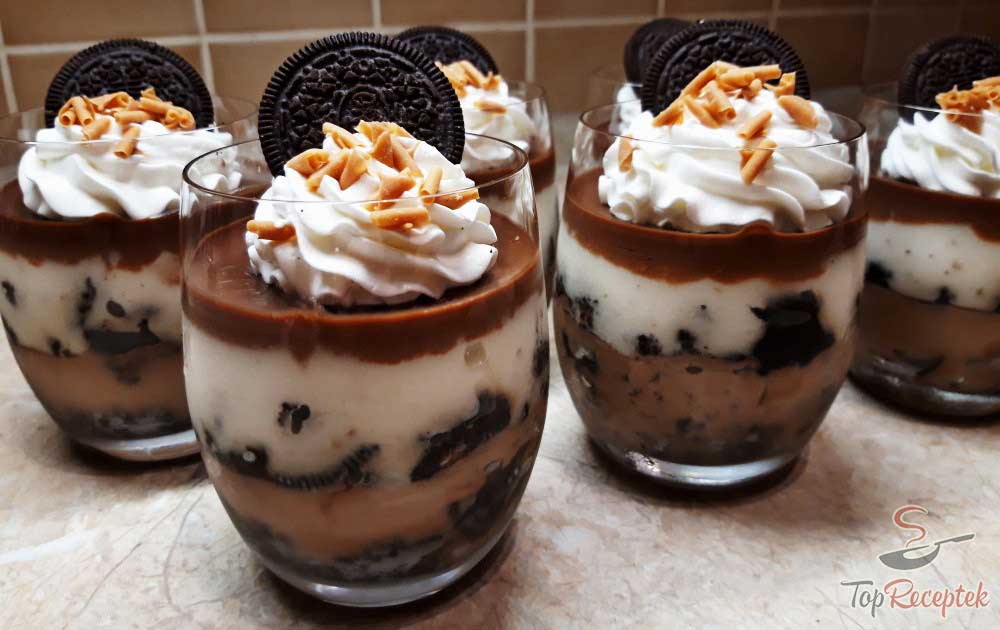Desert la pahar cu Oreo și budincă - o delicatesă de care te vei îndrăgosti instant